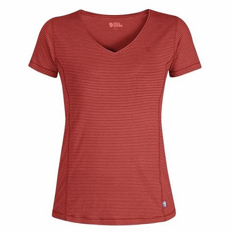 Fjallraven Abisko T-Shirt Red Singapore For Women (SG-201266)